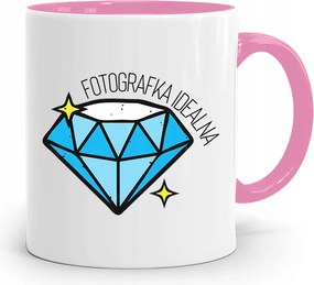 Rózsaszín Bögre Fotósnak Tökéletes Fotós, fényképes nyomattal