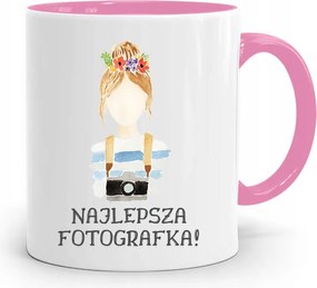Rózsaszín Bögre Fotósnak Legjobb Fotós Nyomtatott Fotó