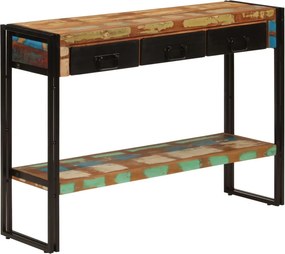 vidaXL tömör újrahasznosított fa tálalóasztal 110x30x76 cm