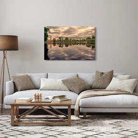 A tó és a fák képe (90x60 cm)