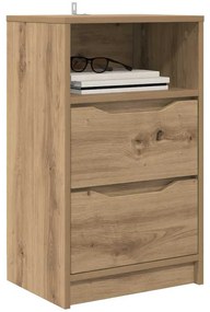 vidaXL Éjjeliszekrények 2 pcs Artisan tölgy 40 x 30 x 467 cm Faanyag