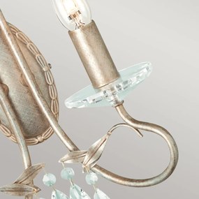 Elstead Lighting CHRISTINA CRT2-SILVER-GOLD Fali lámpa 2x60W/E14