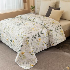 Ágytakaró CITRUS GARDEN, fehér Méret: 220 x 240 cm