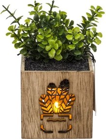 Műnövény kaspóban LED világítással 7,5x15 cm