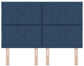Fejtámla Gyémánt blokk minta Kék 140 cm Szövet