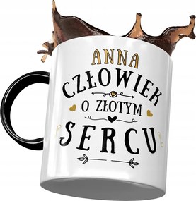 Fekete Bögre Anna Feleség Barátnő Ajándék Nyomtatott Fotóval