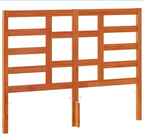 vidaXL viaszbarna tömör fenyőfa fejtámla 135 cm