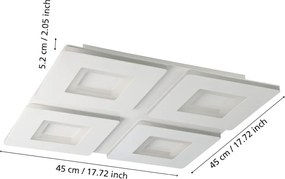 Eglo PADROGIANO-Z 900481 Süllyesztett mennyezeti lámpa 1x26,2W/LED 2700-6500K 3800LM IP20