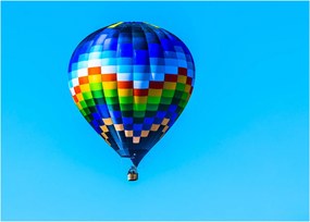 Kép - Hőlégballon (üvegen) (70x50 cm)