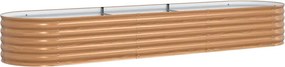 vidaXL Emelt Ágy Barna 320 x 80 x 44 cm Acél