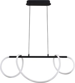 POLUX 329080 EMMA Modern Led Függesztett Lámpa Fehér, Fekete LED IP20