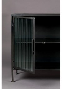 Fekete fém tálalószekrény 150x80 cm Boli – Dutchbone