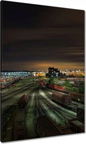 Vászonkép 70x100 Pályaudvar Vasútállomás