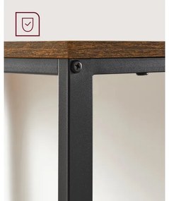 Íróasztal SOLEA – barna/fekete