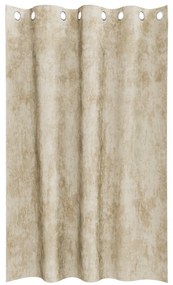 Velúr Függönyök 2 db Szemfüggönnyel Krém 175x140 cm