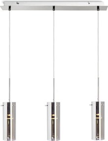 RENDL SANSSOUCI III závěsná chromované sklo 230V GU10 3x50W