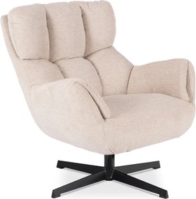 Forgó pihenőfotel krém, REAL