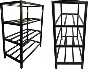 Cipősszekrény Cipőspolc Fekete Előszoba Polc Állvány Állítható