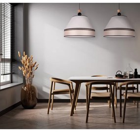 Duolla - Csillár zsinóron AVIGNON 2xE27/15W/230V bézs