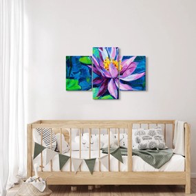 Egy vízi liliom képe a vízen (90x60 cm)