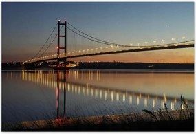 Poszterek 200x135 Kivilágított híd éjszaka