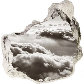 3d lyuk fal dekoráció Felhők a levegőből nd-p-82581021