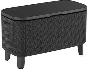 Kerti asztal Keter Bevy Bar Cool grafit rattan (610670)