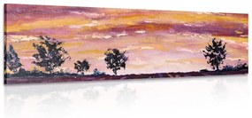 Kép olajfestmény levandula mező