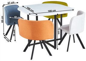 Étkező szett 4+1 Brianite (többszínű). 1065324