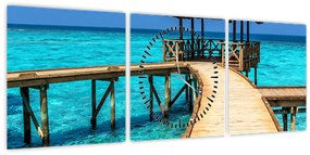 Kép - Móló (órával) (90x30 cm)