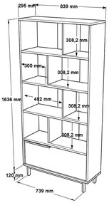 könyvespolc On4-S
