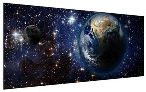 Bolygók az űrben (120x50 cm)
