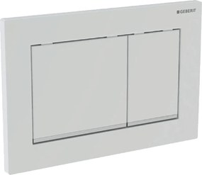 GEBERIT Omega30 nyomólap, 2 vízmennyiségű, fehér/fényes króm/fehér