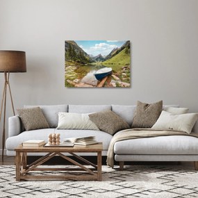 Üveg kép - Seealpsee, svájci tó (70x50 cm)
