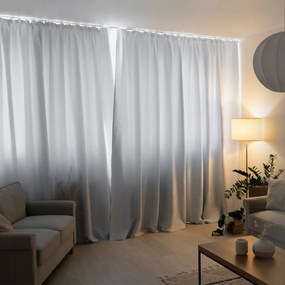 Goldea sötétítő függöny blackout szatén fényű - ezüstszínű 270x180 cm