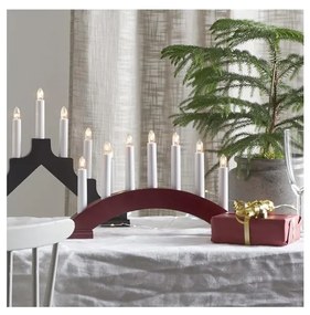 Eglo 410446 - Karácsonyi gyertyatartó BEA 7xE10/3W/230V piros