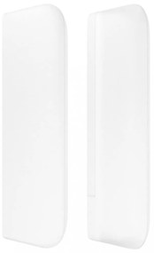 fehér műbőr szárnyas fejtámla 93x16x78/88 cm