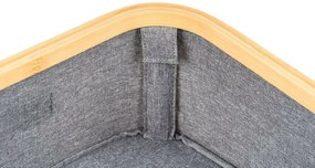 G21 tárolódoboz 24 x 30 x 15 cm, bambusz, fedéllel, szürke