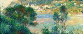 Kép - Auguste Renoir, View of Monte Carlo from Cap Martin, reprodukciók (120x50 cm)