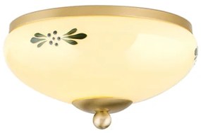 Orion DL 7-672 - Mennyezeti lámpa LANDHAUS 1xE27/60W/230V átm. 21 cm réz/bézs