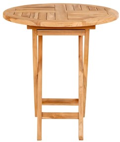 Oviedo kisasztal, teak fa, natúr 70x75 cm