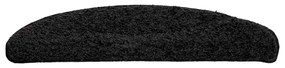 30 db fekete lépcsőszőnyeg 56x17x3 cm