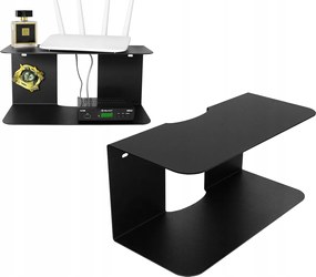 Loft Tuner Router polc 35 CM Erős Fém Fekete Loft Univerzális P4