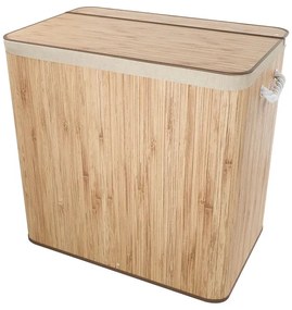 Juskys Curly bambusz kosár 150 L - természetes