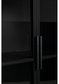 Fekete fém tálalószekrény 65x105 cm Ferre – White Label