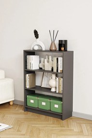 Könyvespolc, antracit, 80 cm – Bili3