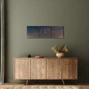 Éjszakai égbolt képe (órával) (90x30 cm)