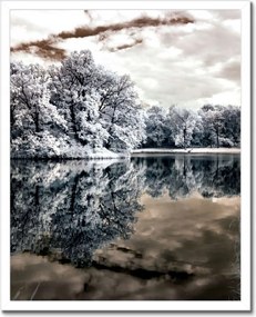 Poszterek keretben 40x50 Sziget a tavon