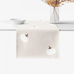 Goldea pamut asztali futó - tök krémszínű alapon 50x140 cm