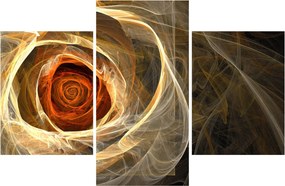 Kép - Absztrakt rózsák tüzes színekben (90x60 cm)